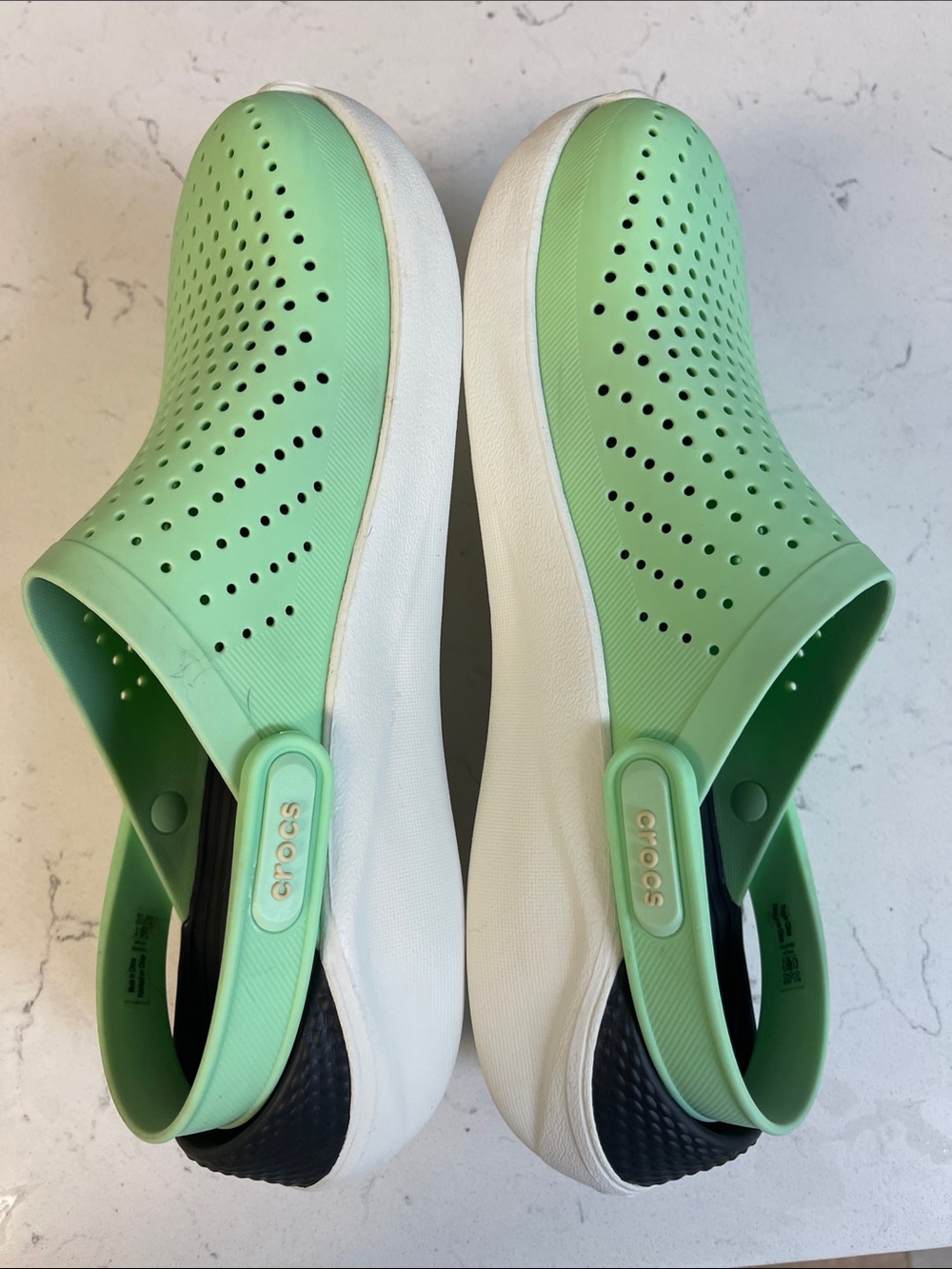 Crocs Literide Clog Mint Green 204592 Unisex Women’s 9 - Men’s 7 - Picture 8 of 17